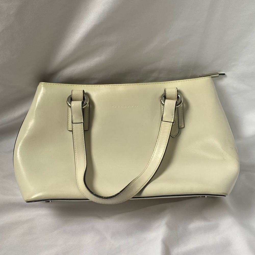 Gillivo white leather handbag
